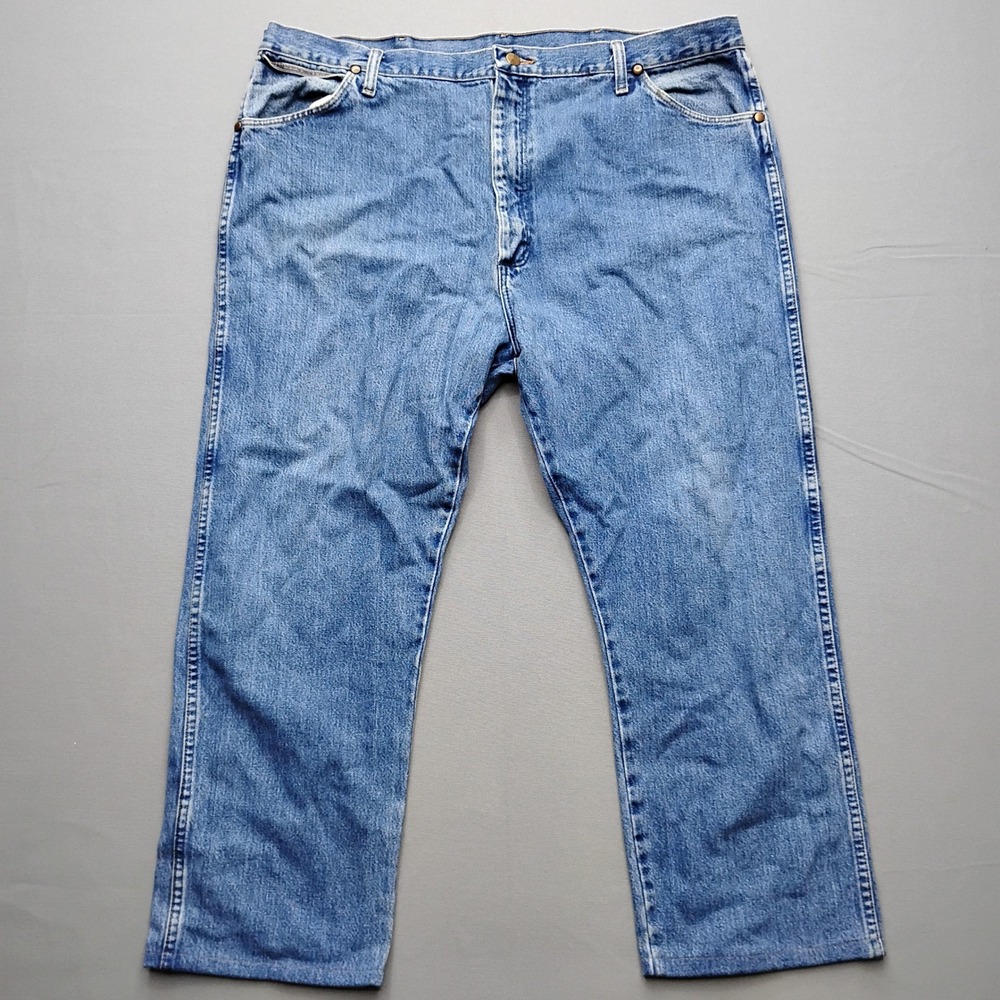 Wrangler 13MWZ Mens Blue Cowboy Cut Original Fit Jeans 42x27 Hemmed
